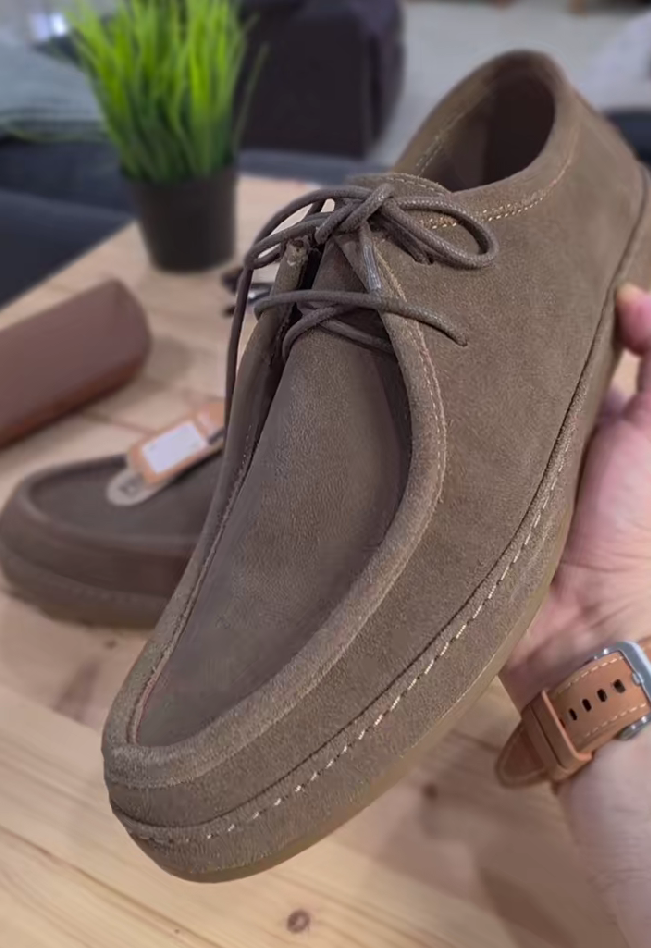 Suede Moc Toe Casual Shoes