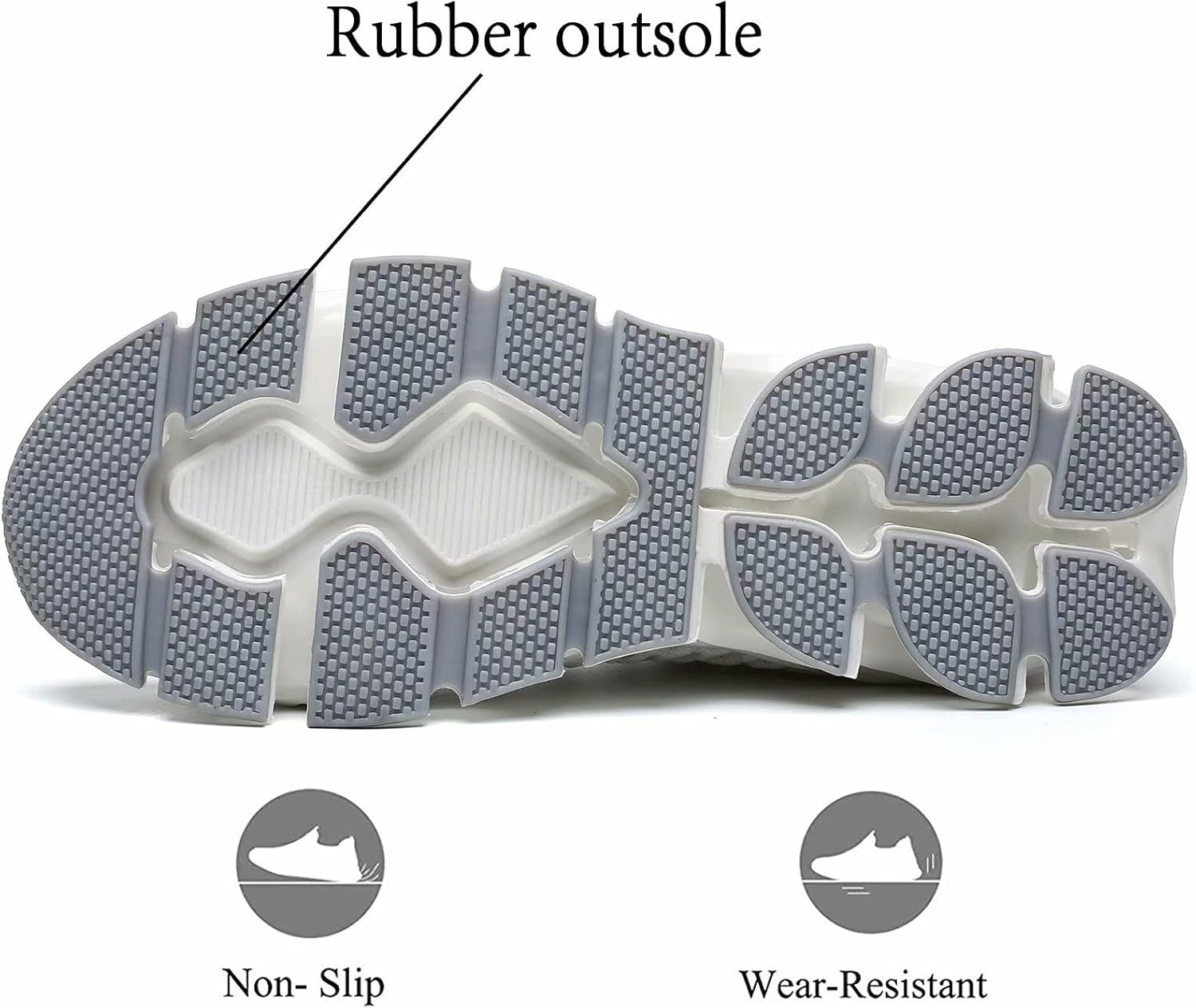 Men's Blade Sole Knit Running Athletic Sneakers