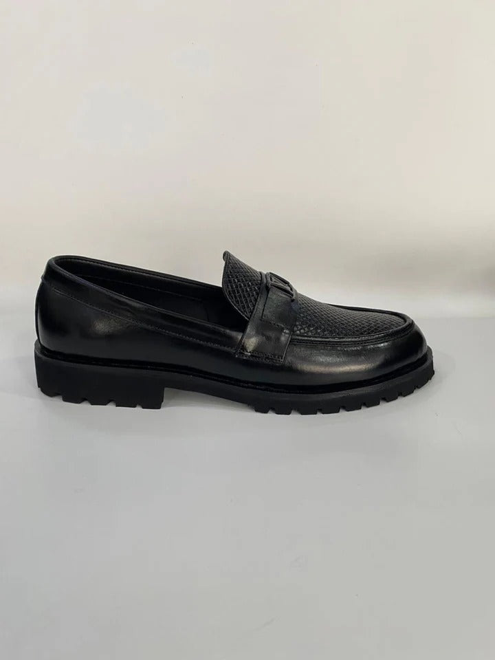 Premium Luxe Chunky Woven Leather Loafers