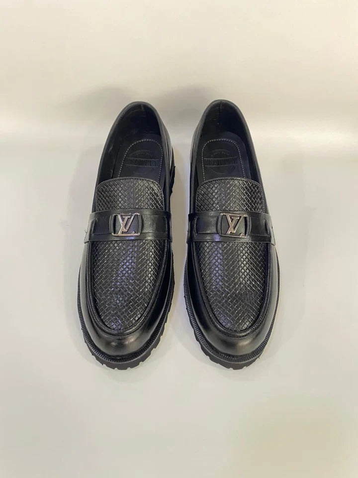 Premium Luxe Chunky Woven Leather Loafers