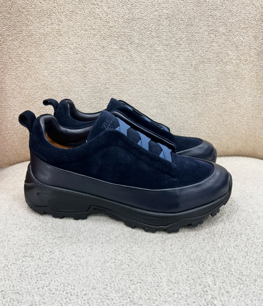 Premium Suede & Leather Chunky Slip-On
