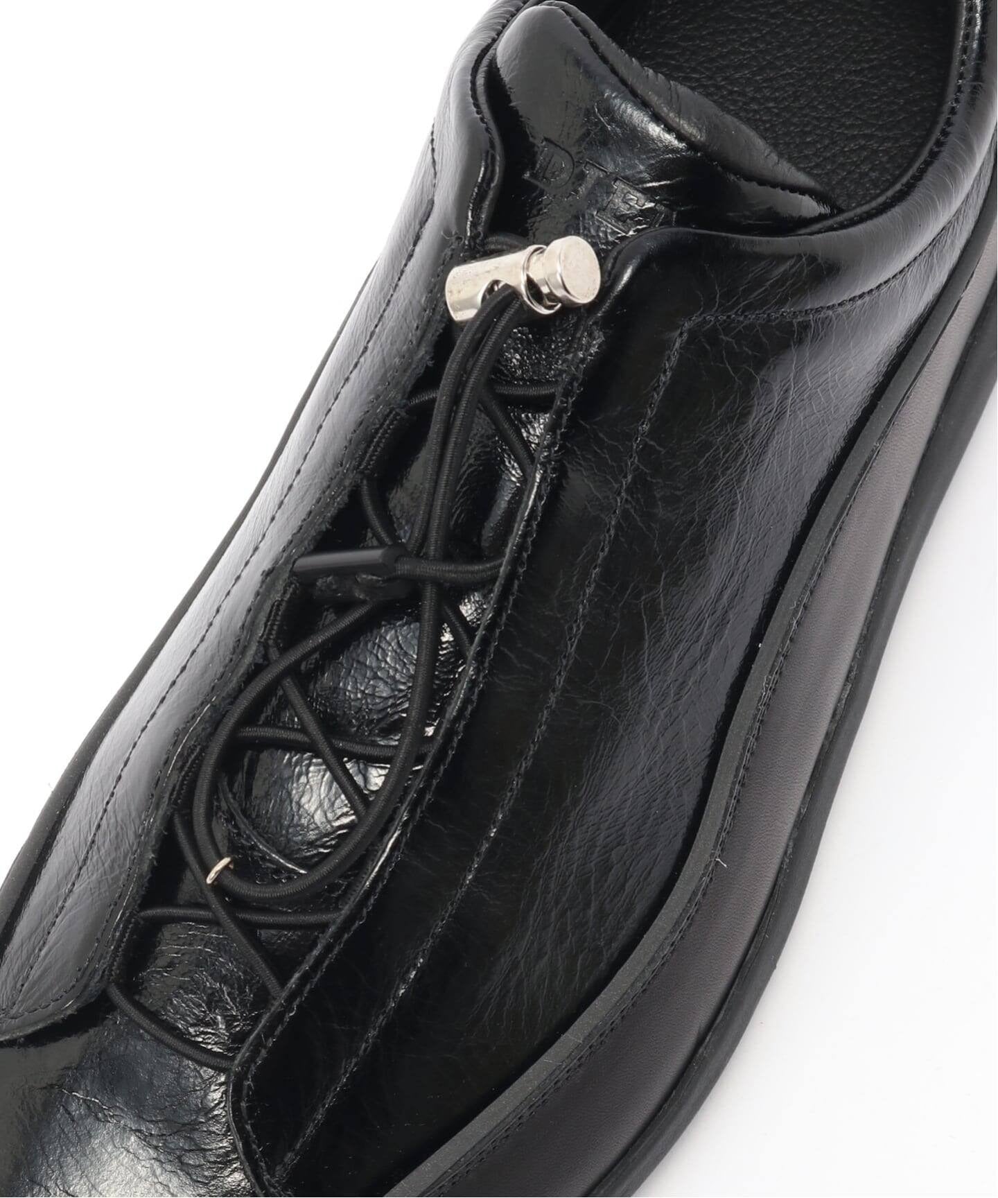 Crackled Leather Licata Sneakers