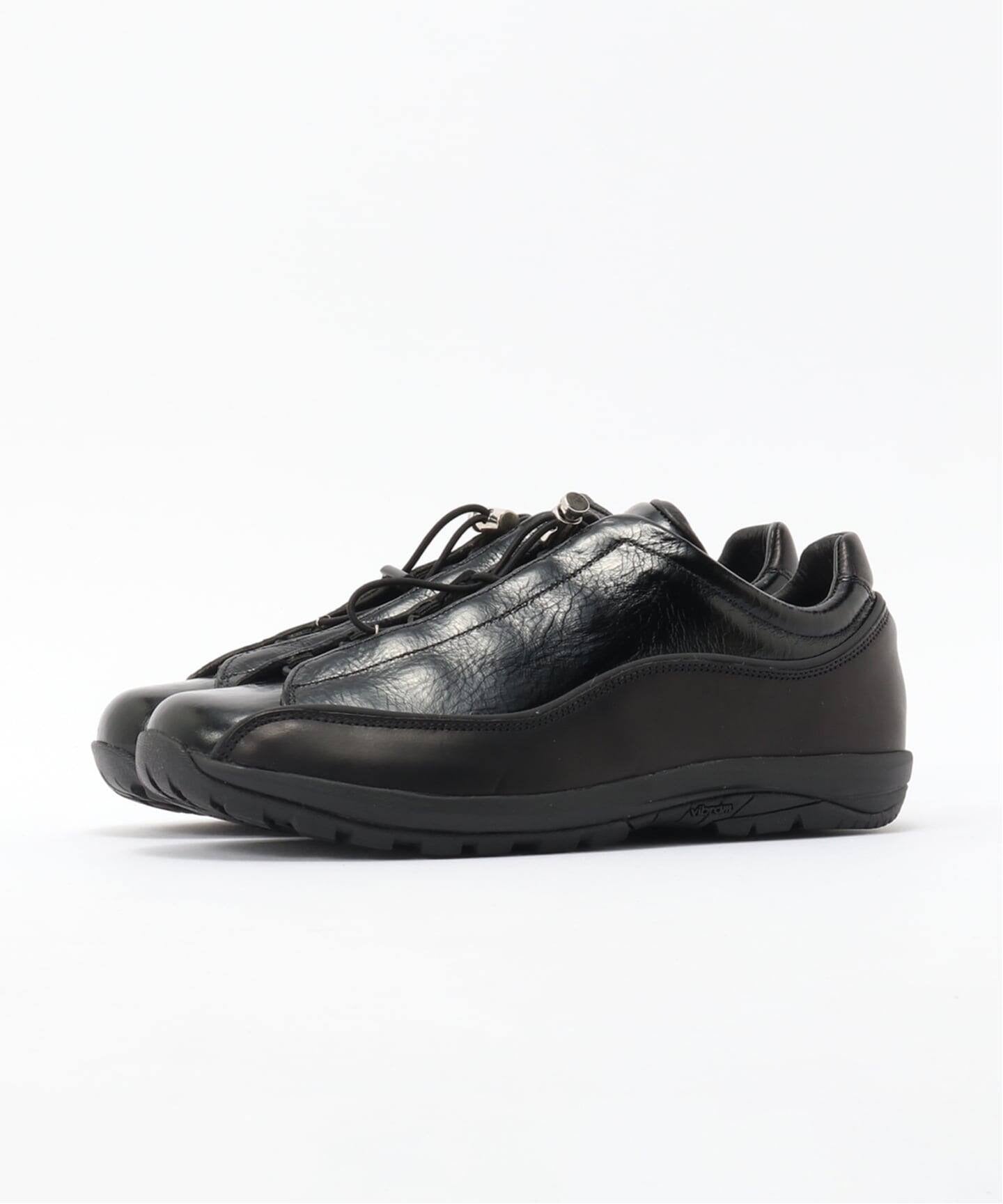 Crackled Leather Licata Sneakers