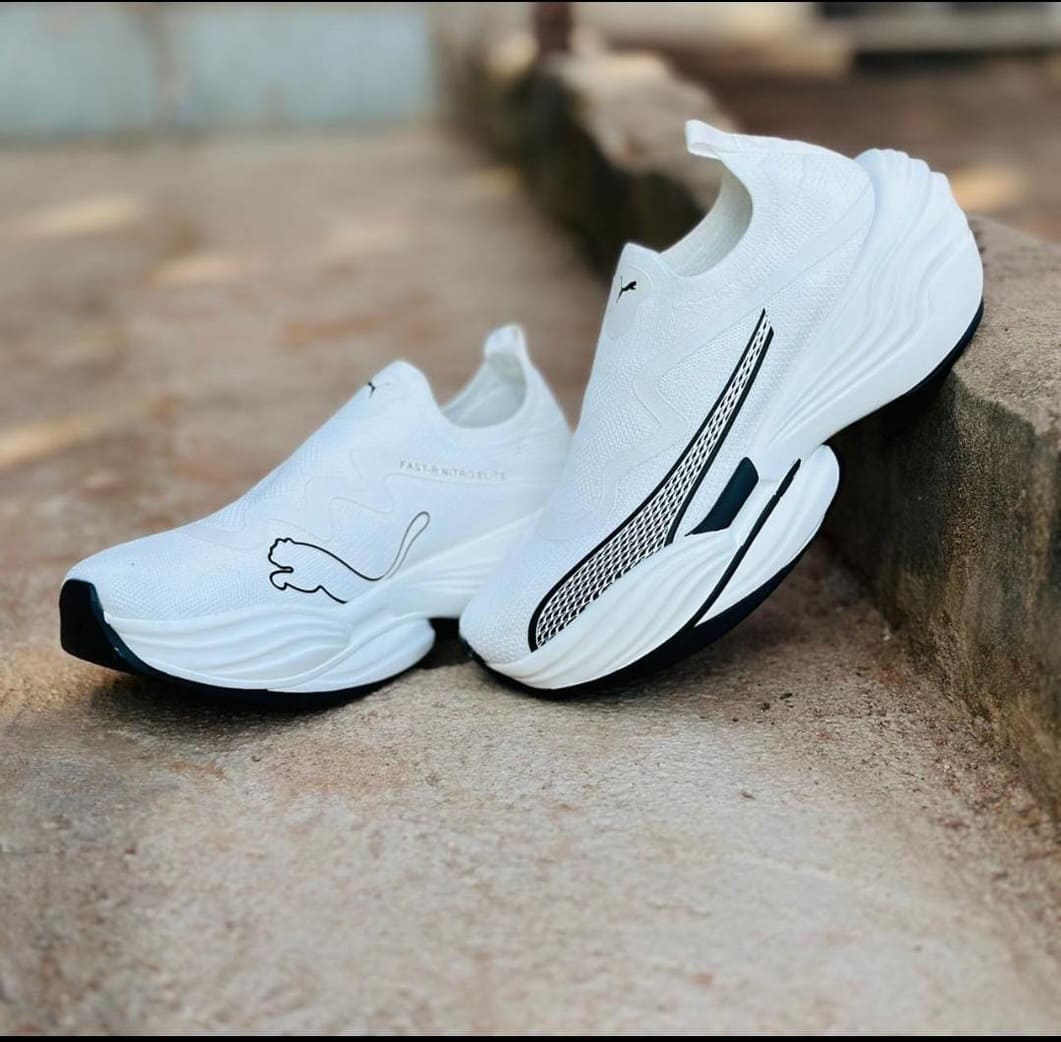 Seamless Knit Slip-On Wedge Sneakers
