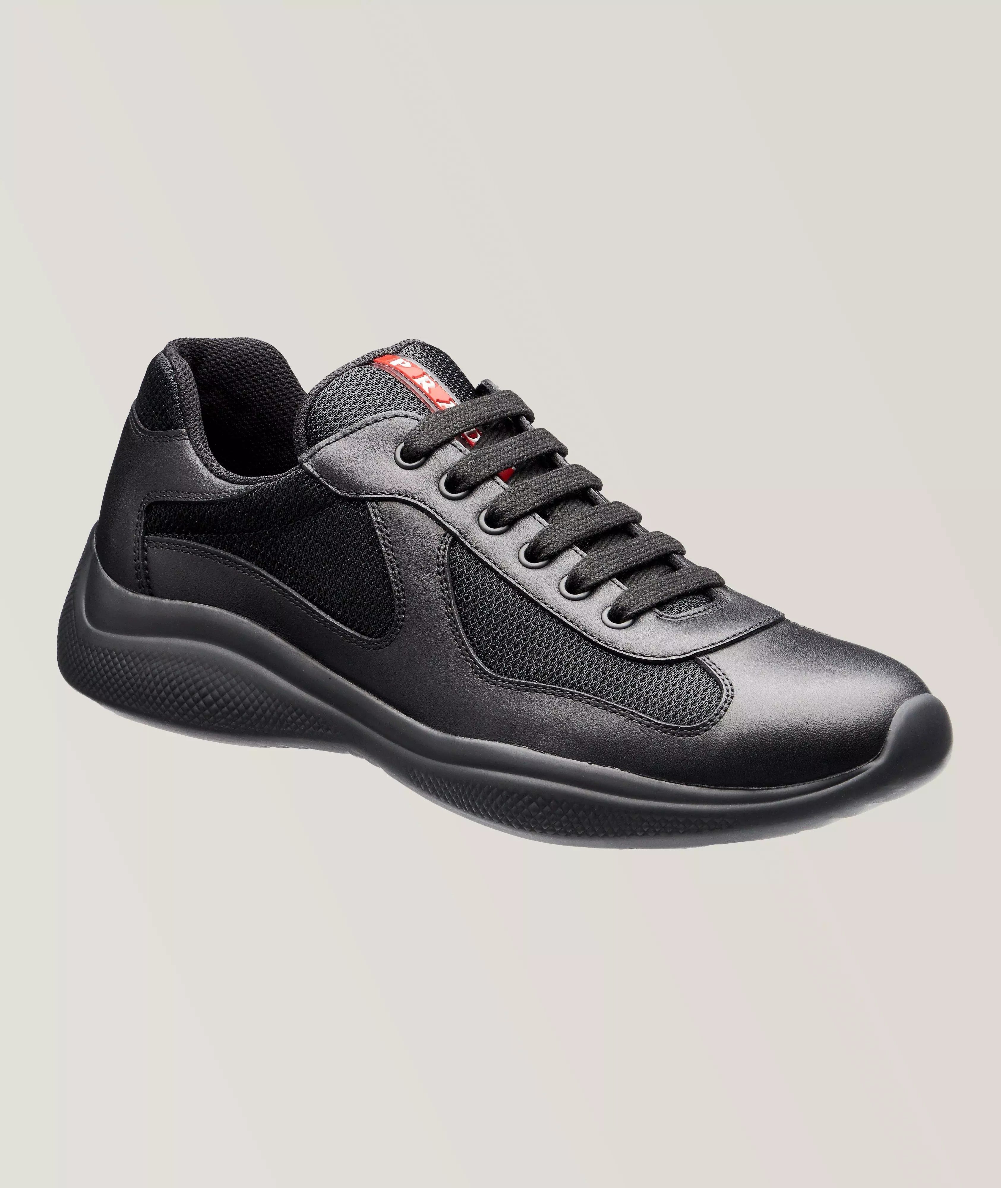 America's Cup Bike Leather & Mesh Sneakers