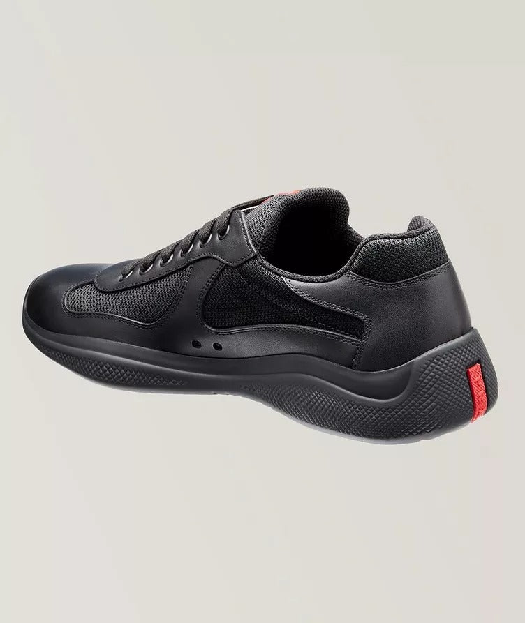 America's Cup Bike Leather & Mesh Sneakers