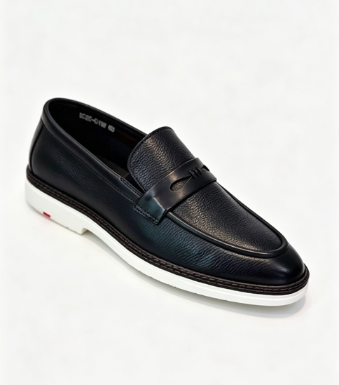 Full-Grain Leather Casual Loafers