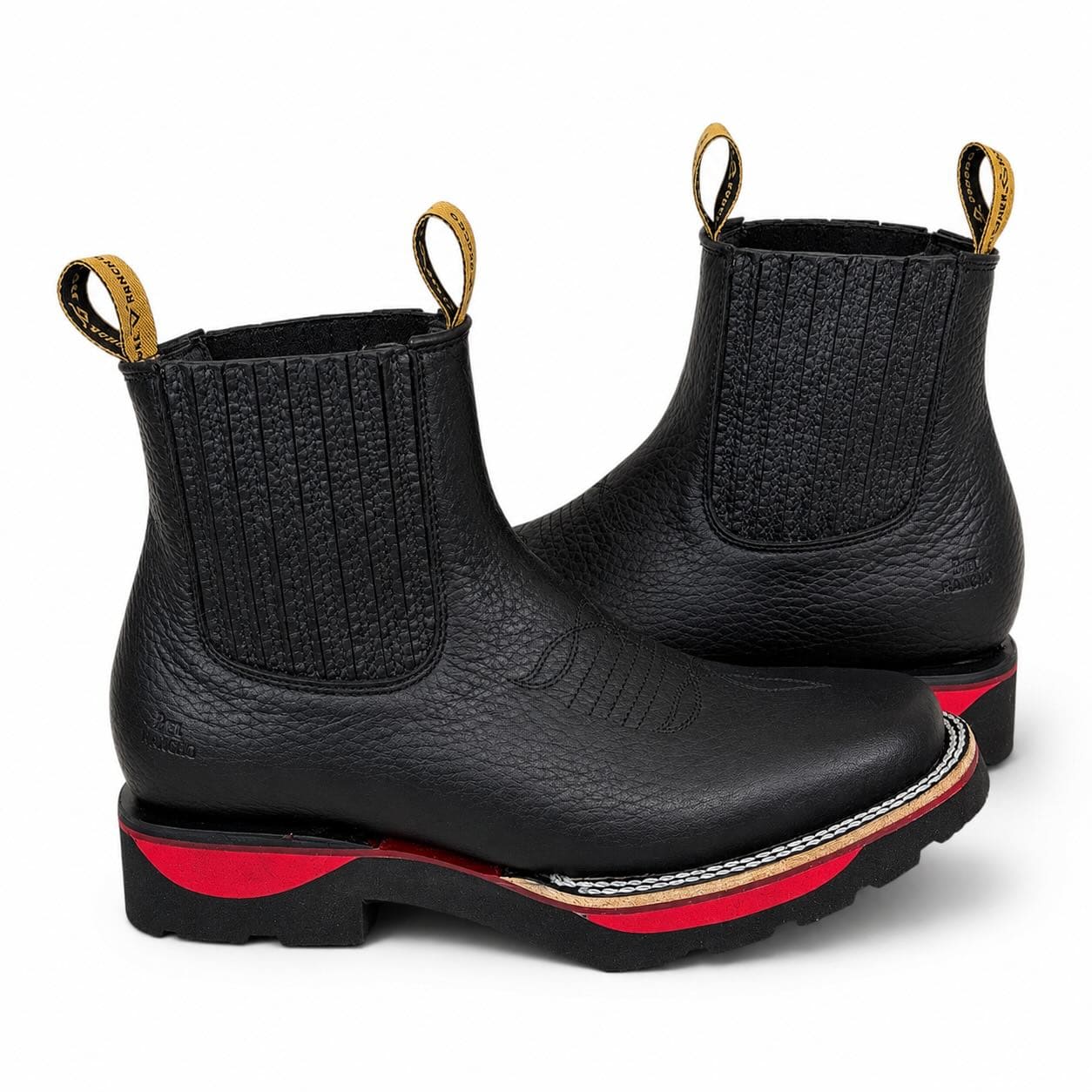 Full-Grain Leather Chelsea Boot in Jet Black
