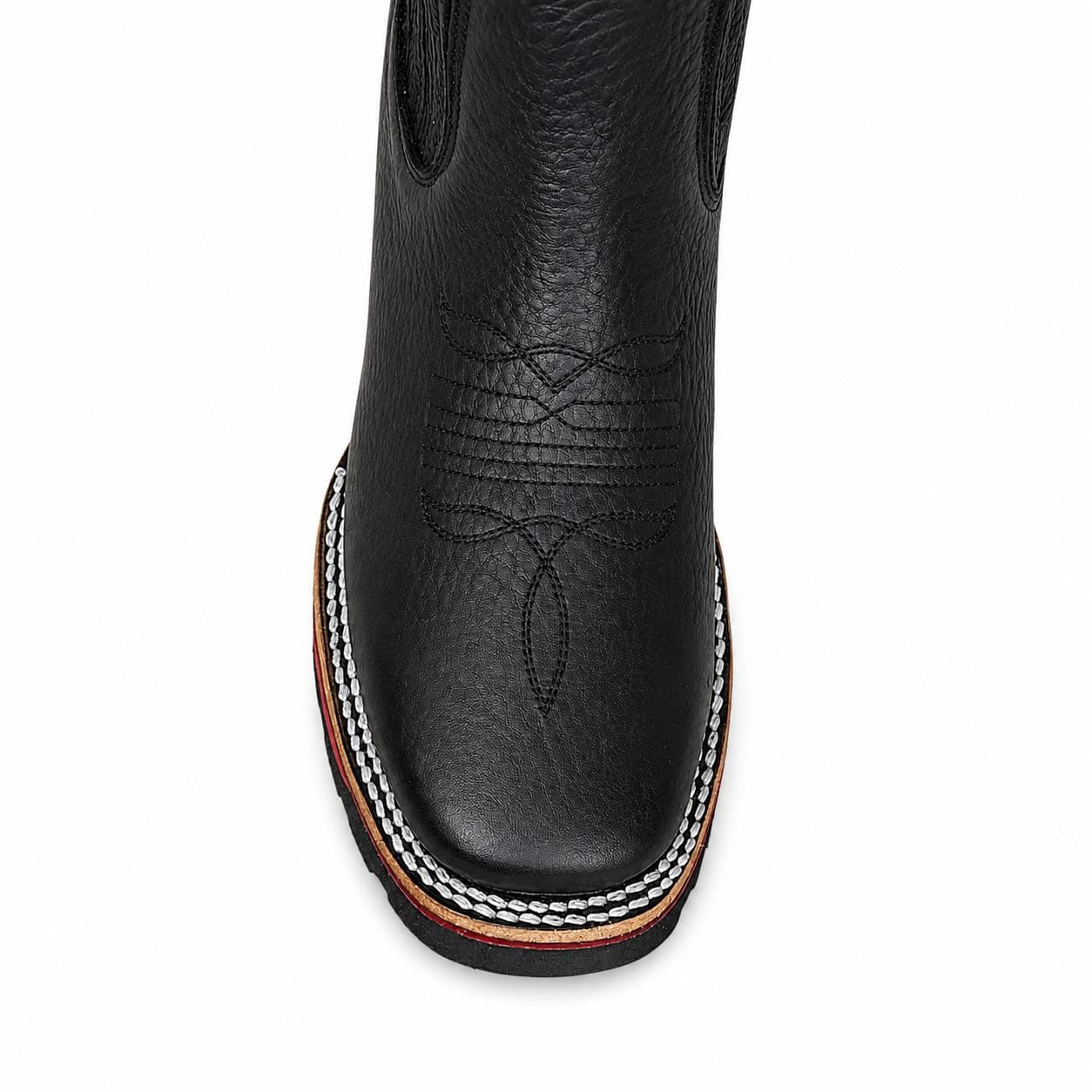 Full-Grain Leather Chelsea Boot in Jet Black