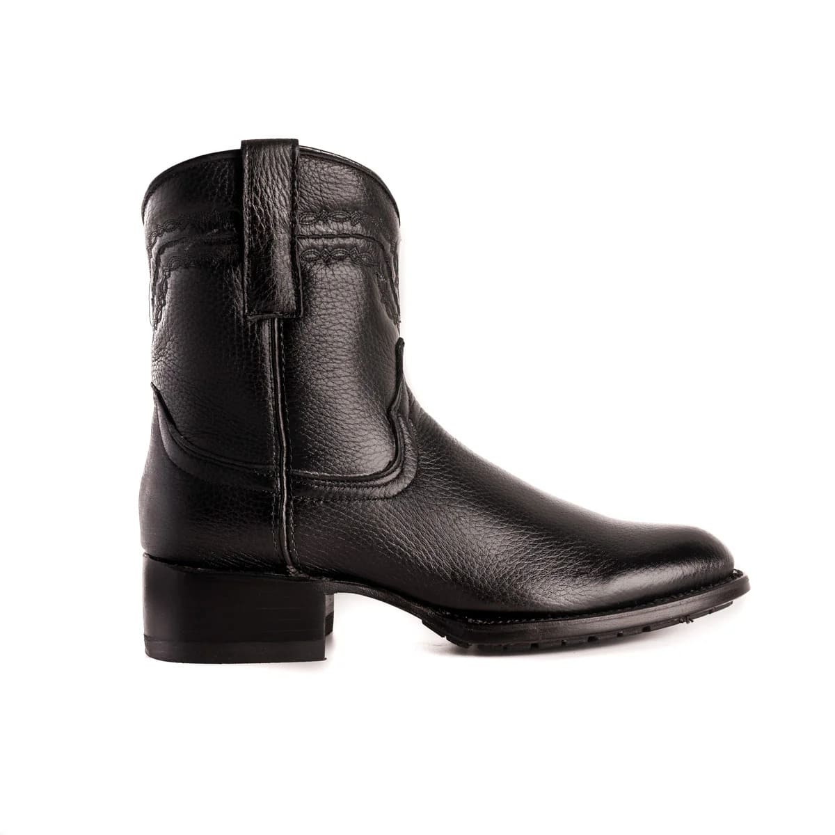 Genuine Leather Western Ankle Boot