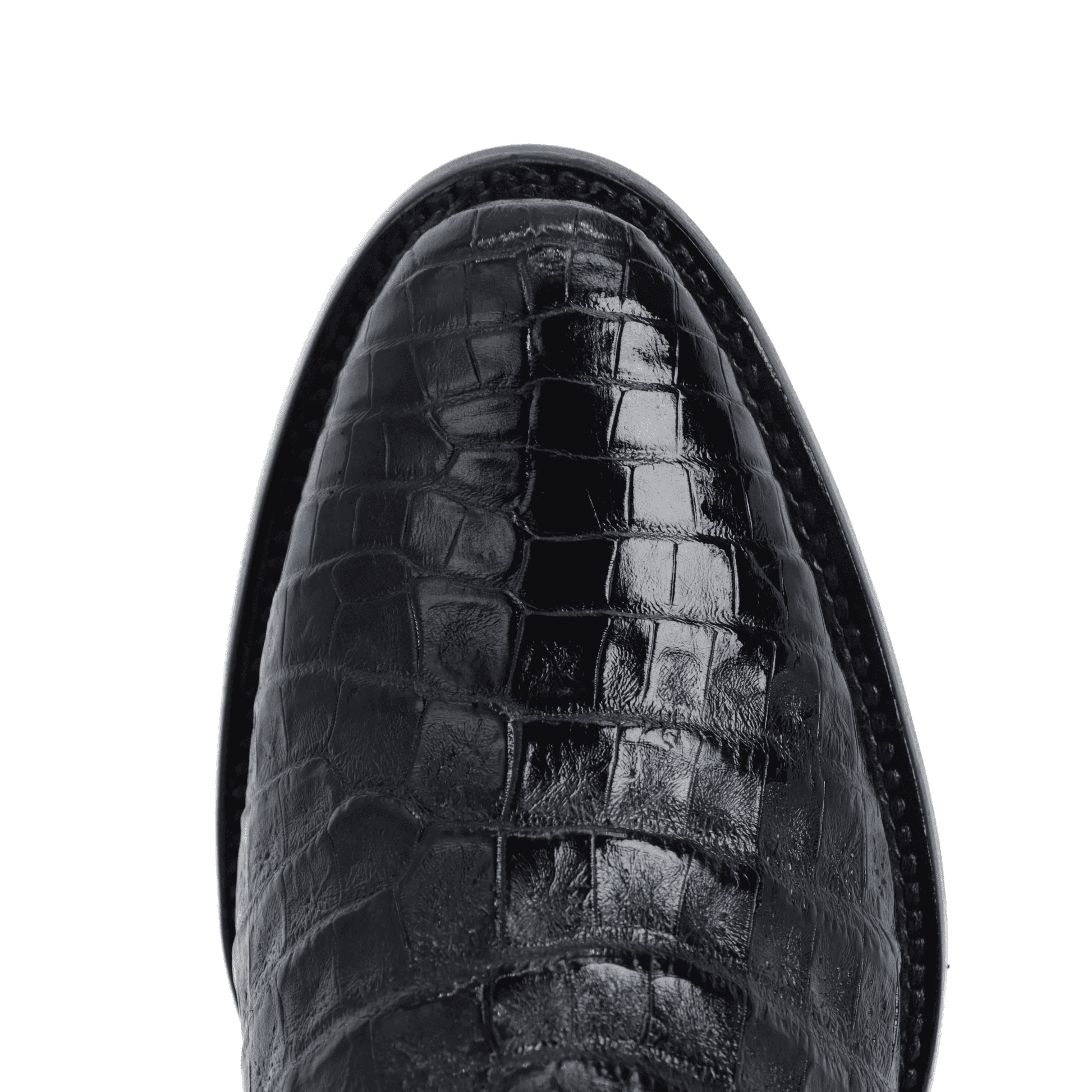 Crocodile leather Western boots