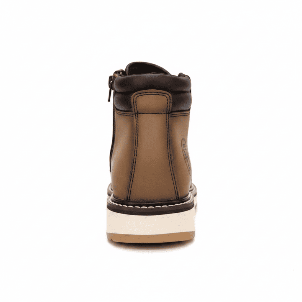 Woven Leather Zip Ankle Boot