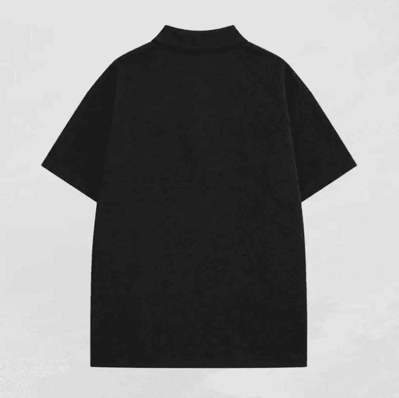 Textured Knit Polo Shirt