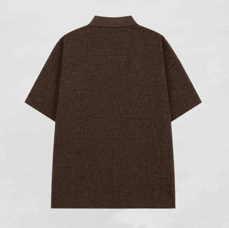 Textured Knit Polo Shirt