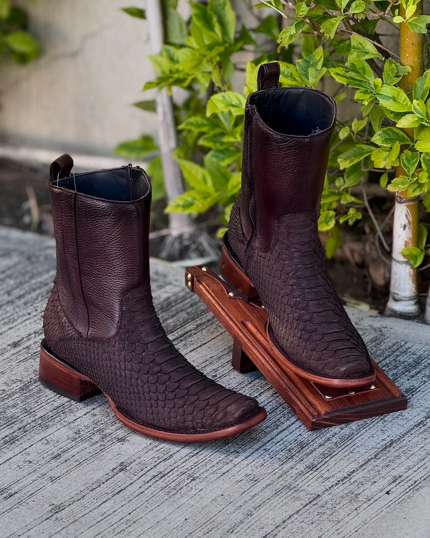 （⚡Limited Time Offer）Original python leather boots