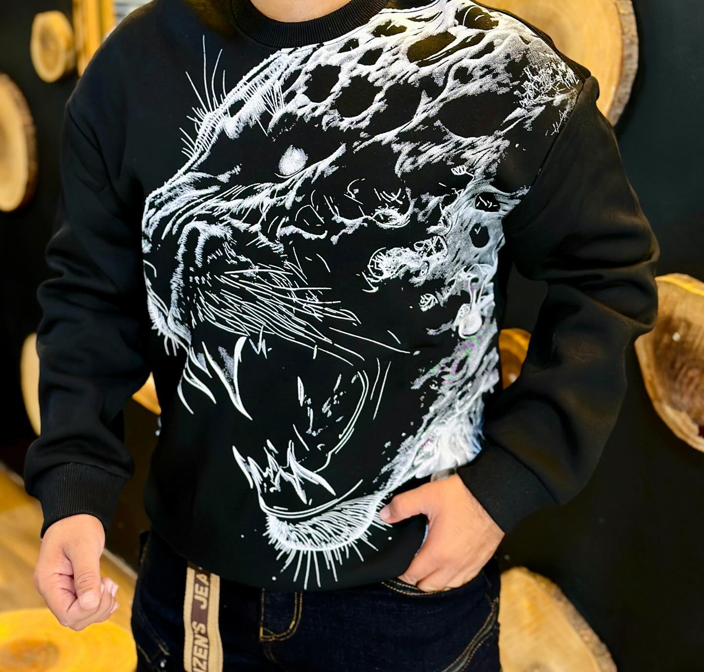 Pop Stylish Printed Sweater