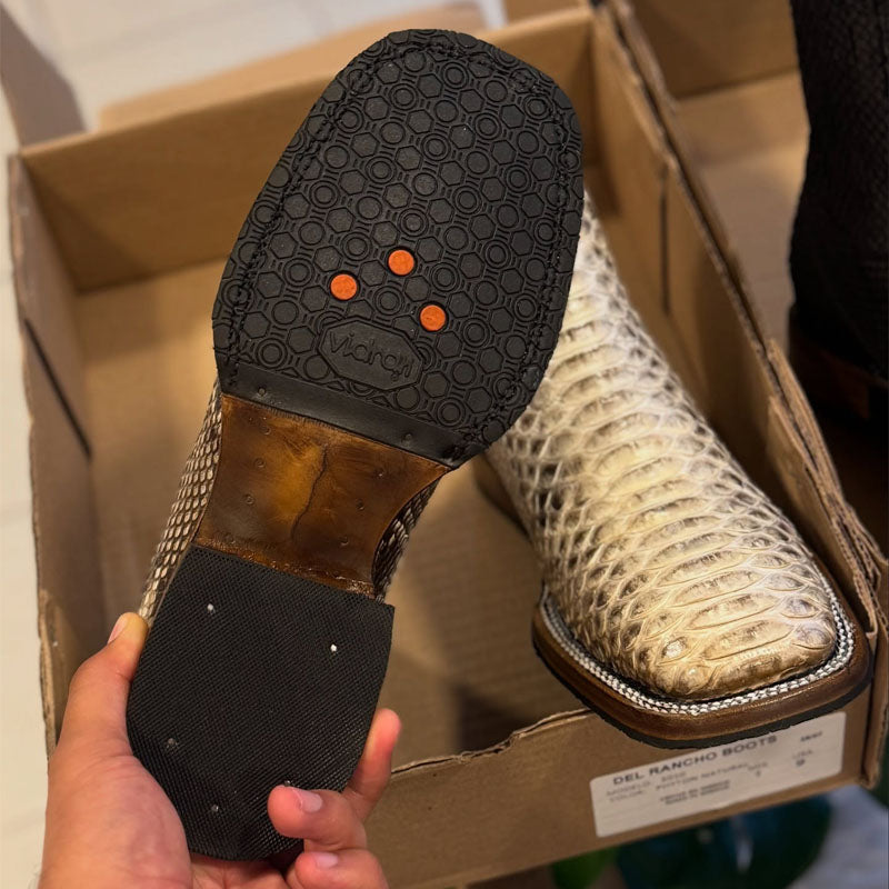 ⏰Limited Time Offer ⏰Men's Python Square-Toe Ankle Boots