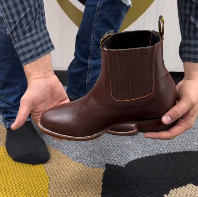 Men‘s Cowboy Genuine Leather Ankle Boots